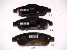 Передние тормозные колодки на Honda CR-V 3 Ashika 50-04-405.