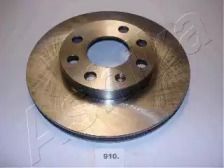 Вентильований передній гальмівний диск на Деу Ланос  Ashika 60-09-910.
