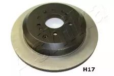 Вентильований задній гальмівний диск Ashika 61-0H-H17.
