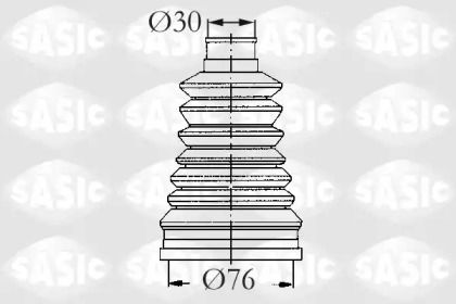 Комплект пыльника ШРУСа на Peugeot 106  Sasic 2933133.