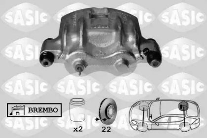 Суппорт тормозной задний правый на Iveco Daily  Sasic 6506040.