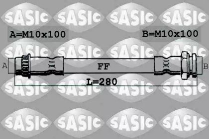 Шланг гальмівний задній на Citroen Xsara Picasso  Sasic 6600018.