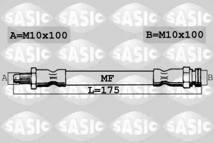 Шланг гальмівний задній Sasic 6600021.