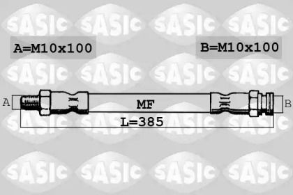 Шланг гальмівний задній правий на Citroen Jumper  Sasic 6600026.