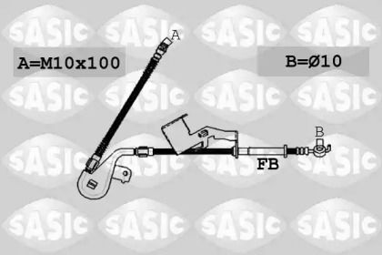 Шланг тормозной передний правый Sasic 6600030.