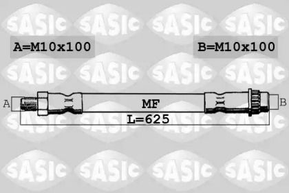 Шланг гальмівний задній на Рено Майстер 3 Sasic 6604023.