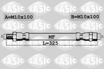Шланг тормозной передний Sasic 6606037.