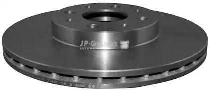 Вентильований передній гальмівний диск JP Group 3363100400.