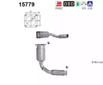 Каталізатор на Peugeot Partner  As 15779.
