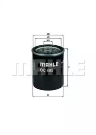 Масляний фільтр на Мітсубісі Лансер  Mahle OC 495.