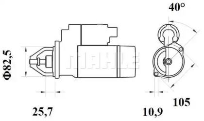 Датчик включення вентилятора на Peugeot 309  Mahle TSW 8D.
