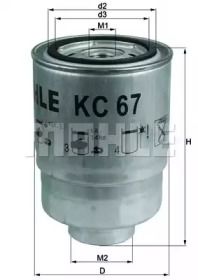 Паливний фільтр Mahle KC 67.