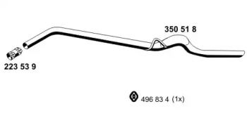 Приймальна труба глушника Ernst 350518.