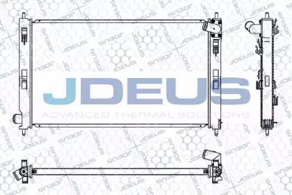 Радіатор охолодження двигуна Jdeus 018M43.