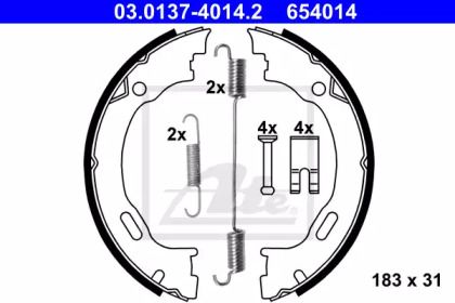 Гальмівні колодки ручника на Lancia Thema  ATE 03.0137-4014.2.