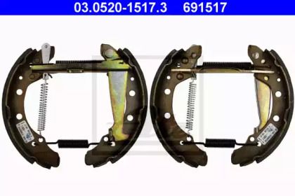Барабанные тормозные колодки на Volkswagen Polo  ATE 03.0520-1517.3.