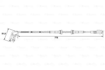 Датчик АБС Bosch 0 265 007 780.
