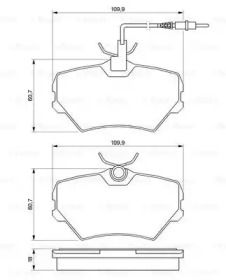 Гальмівні колодки Bosch 0 986 424 217.