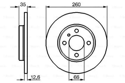Гальмівний диск Bosch 0 986 478 029.