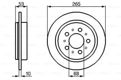 Тормозной диск Bosch 0 986 478 042.