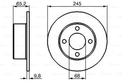 Тормозной диск Bosch 0 986 478 073.