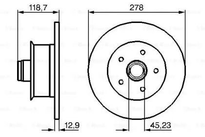 Тормозной диск Bosch 0 986 478 136.