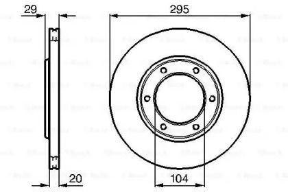 Вентильований гальмівний диск Bosch 0 986 478 257.