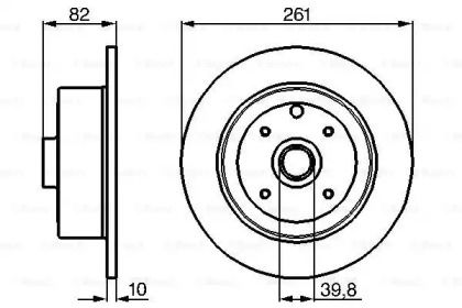 Тормозной диск Bosch 0 986 478 328.