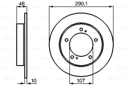 Тормозной диск Bosch 0 986 478 377.