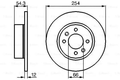 Тормозной диск на Рено 25  Bosch 0 986 478 390.