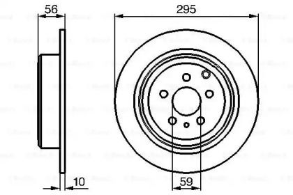 Гальмівний диск на Citroen Evasion  Bosch 0 986 478 435.