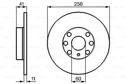 Тормозной диск на Опель Астра G Bosch 0 986 478 880.