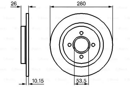Гальмівний диск Bosch 0 986 479 049.