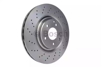 Вентилируемый тормозной диск на Мерседес ЦЛК  Bosch 0 986 479 135.