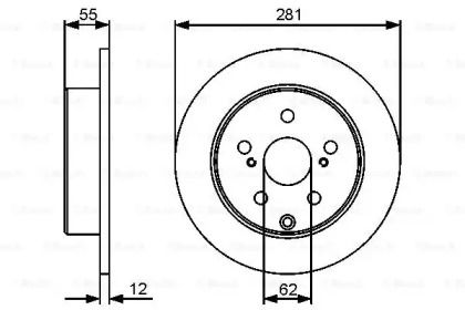 Тормозной диск Bosch 0 986 479 419.