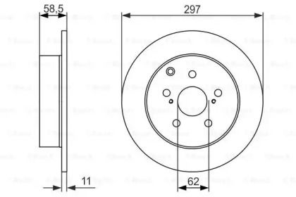 Гальмівний диск Bosch 0 986 479 574.