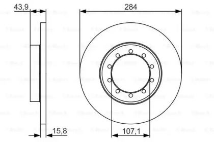 Гальмівний диск Bosch 0 986 479 A34.