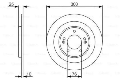 Гальмівний диск Bosch 0 986 479 A46.