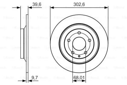Гальмівний диск на Mazda CX-5  Bosch 0 986 479 C28.