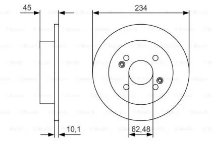 Тормозной диск Bosch 0 986 479 D02.