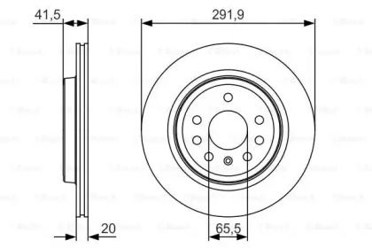 Вентильований гальмівний диск Bosch 0 986 479 S27.