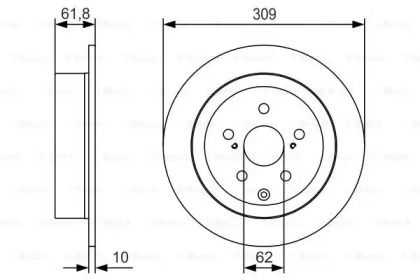 Гальмівний диск Bosch 0 986 479 T04.