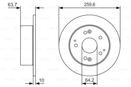 Гальмівний диск Bosch 0 986 479 V39.