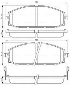 Тормозные колодки Bosch 0 986 494 150.