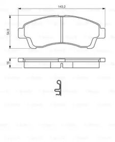 Тормозные колодки Bosch 0 986 494 503.