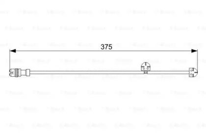 Датчик зносу гальмівних колодок на Порше Бокстер  Bosch 1 987 473 024.