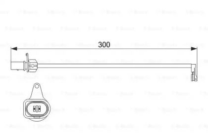 Датчик зносу гальмівних колодок на Audi Q5  Bosch 1 987 474 505.