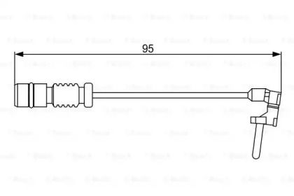 Датчик зносу гальмівних колодок на Мерседес А160 Bosch 1 987 474 901.