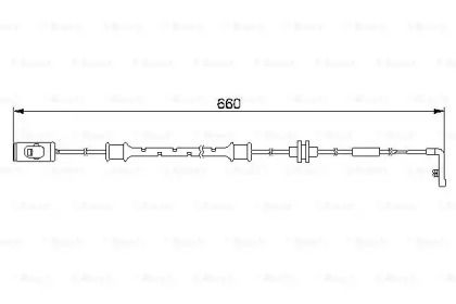 Датчик износа тормозных колодок на Опель Вектра B Bosch 1 987 474 972.