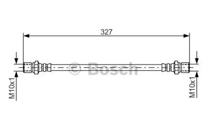 Гальмівний шланг на Opel Rekord  Bosch 1 987 476 017.